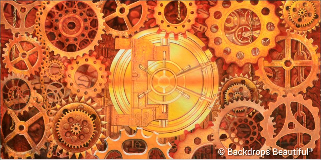 Steampunk Steampunk Backdrop - Colorful Backdrops
