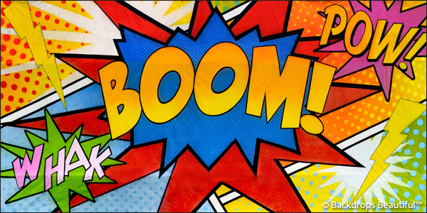 Comic Book 6B Comic Book 6B Backdrop - VBS Themes