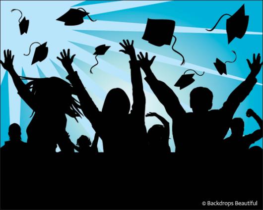 Backdrops: Celebrate 1 Graduation