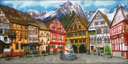 Backdrops: European Courtyard 1