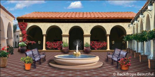 Backdrops: Spanish Courtyard 3