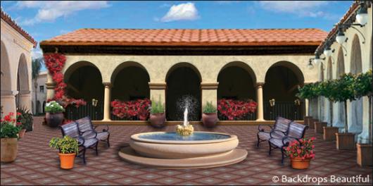 Backdrops: Spanish Courtyard 2