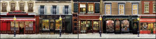 Backdrops: European Street Scene 1B Panel