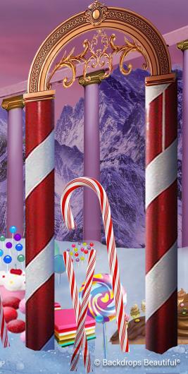 Backdrops: Candy Castle  7 Leg Right