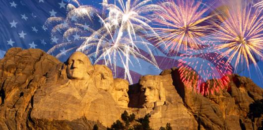 Backdrops: Fireworks Rushmore 1