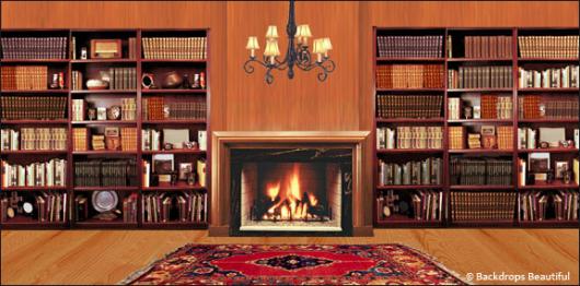 Backdrops: Fireplace 3