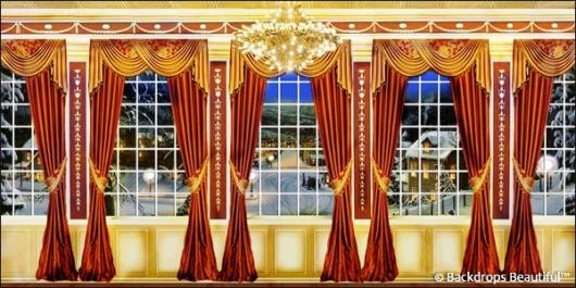 Backdrops: Mansion View  6B Drapes