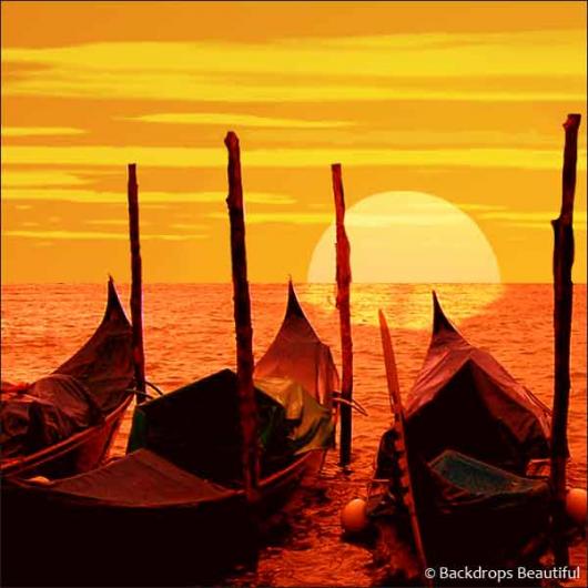 Backdrops: Gondolas at Sunset 2