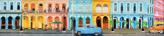 Backdrops: Havana Streets 4 Panel