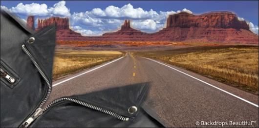 Backdrops: Highway 5 Biker