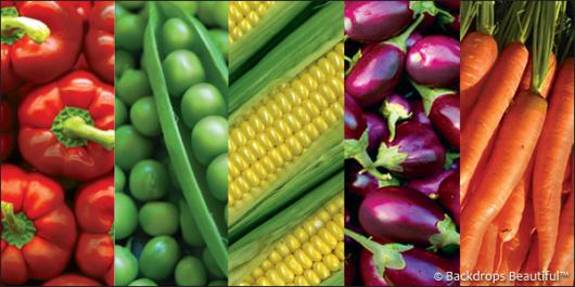 Backdrops: Produce 2 Vegetables