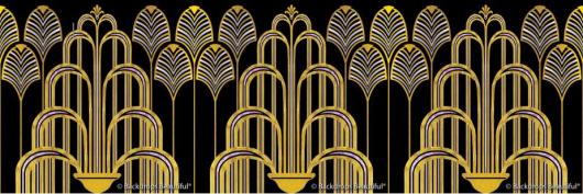 Backdrops: Art Deco  8 Fountains Digital Panel