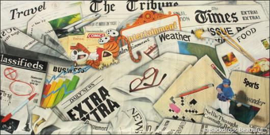 Backdrops: Newspaper 1B