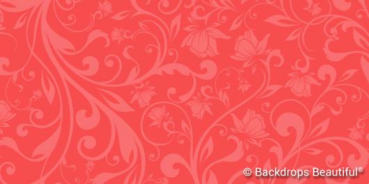 Backdrops: Floral 15 Coral