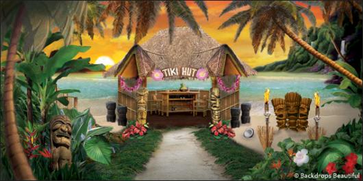 Backdrops: Tiki Hut