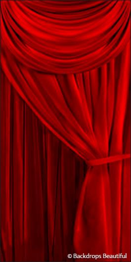 Backdrops: Drapes Red Leg 2