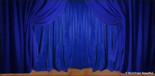 Backdrops: Drapes 1B Blue