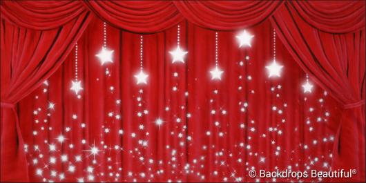 Backdrops: Drapes Red 4 Stars