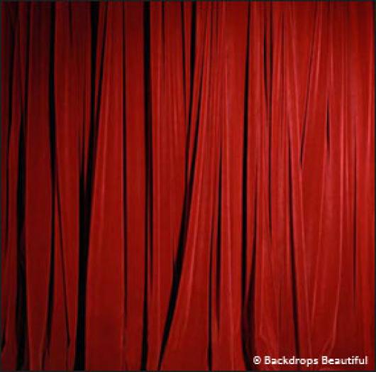 Backdrops: Drapes Red Half 1