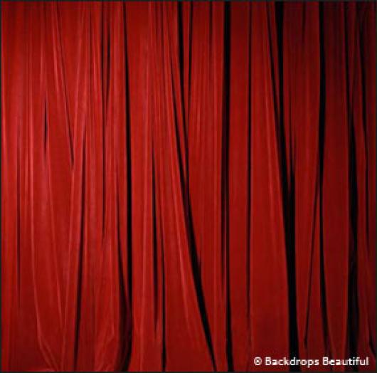 Backdrops: Drapes Red Half 2