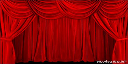 Backdrops: Drapes Red 1