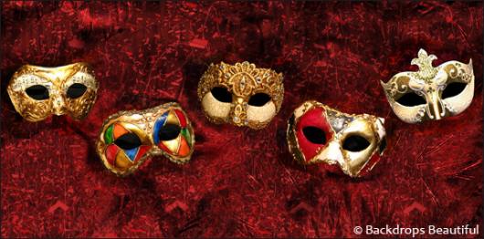 Backdrops: Masks  5 Red