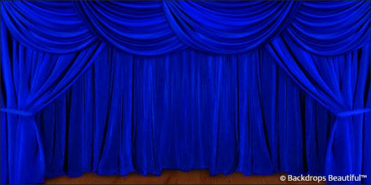 Backdrops: Drapes Blue 5