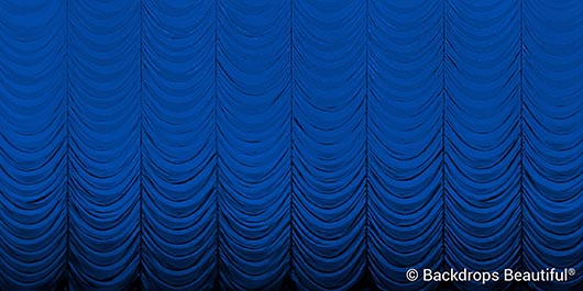 Backdrops: Austrian Drapes Blue 1