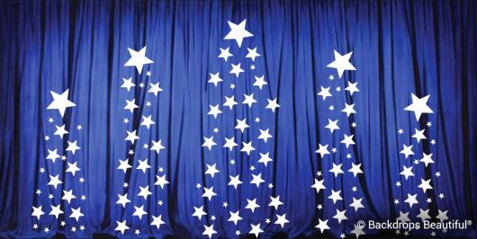 Backdrops: Drapes Blue 9 Stars