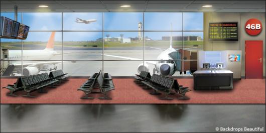 Backdrops: Airport Boarding Gate 2