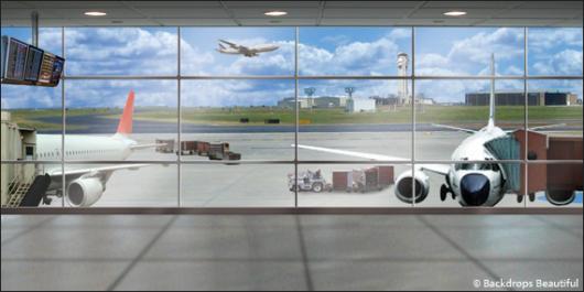 Backdrops: Airport Boarding Gate 1