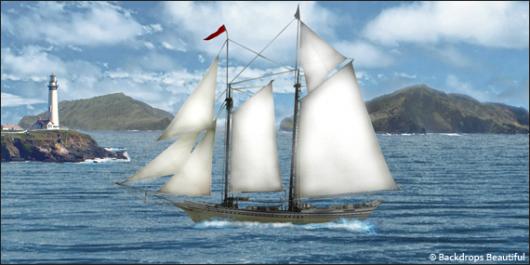 Backdrops: Windjammer 1