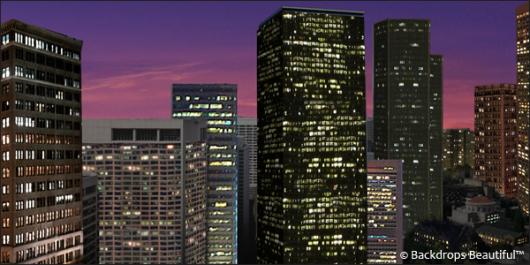 Backdrops: City Skyline  6 Night