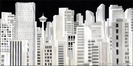 Backdrops: City Skyline 13 White