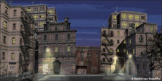 Backdrops: Back Alley 4