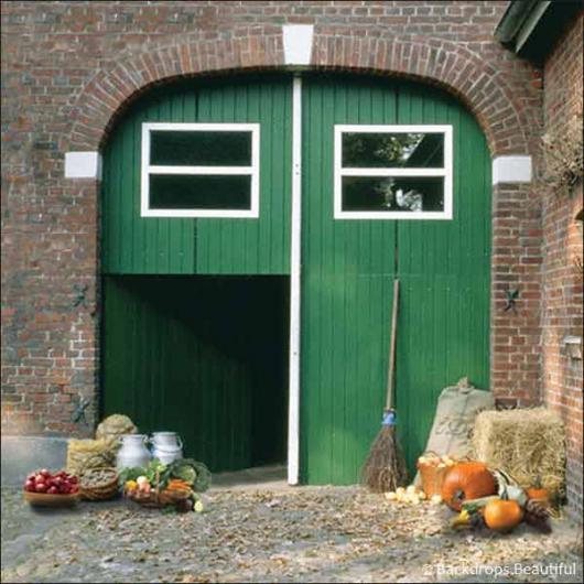 Backdrops: Barn 1 Green Door