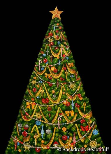 Backdrops: Xmas Growing Tree 12a