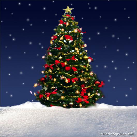 Backdrops: Xmas Tree 1B