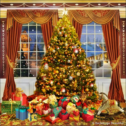 Backdrops: Xmas Tree 2B