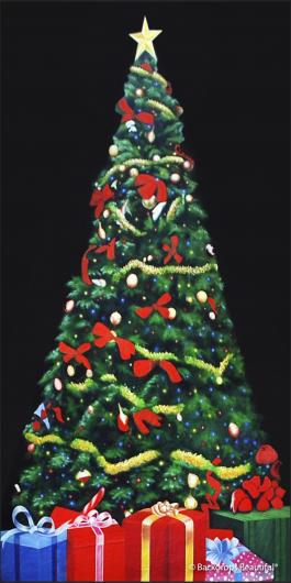 Backdrops: Xmas Growing Tree  3