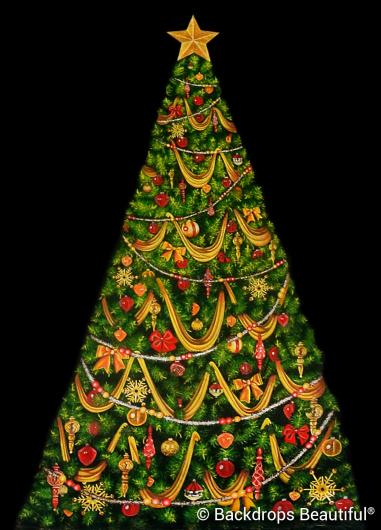 Backdrops: Xmas Growing Tree 10A