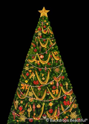 Backdrops: Xmas Growing Tree 10E