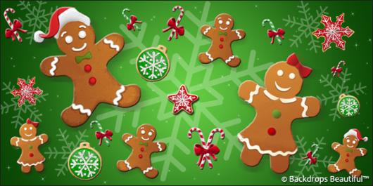 Backdrops: Gingerbread 1