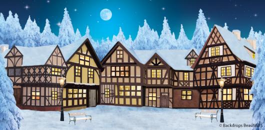 Backdrops: Winter Village 8C Moon Digital