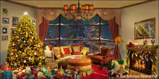 Backdrops: Xmas Home 1