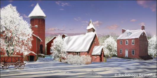 Backdrops: Winter Farm 1