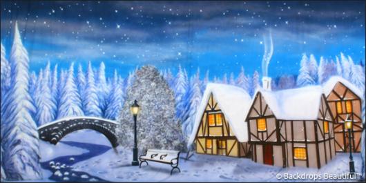 Backdrops: Winter Village 2A Bridge