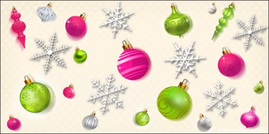 Backdrops: Xmas Ornaments 1A