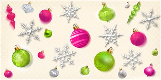 Backdrops: Xmas Ornaments 1B