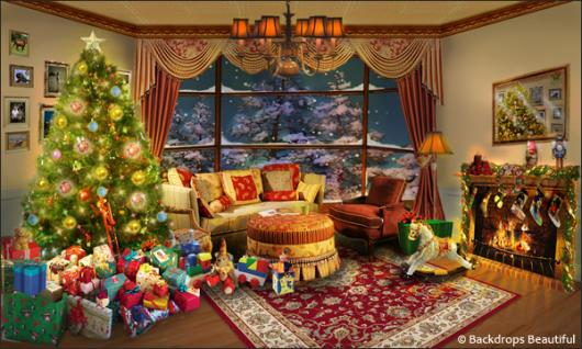 Backdrops: Xmas Home 6